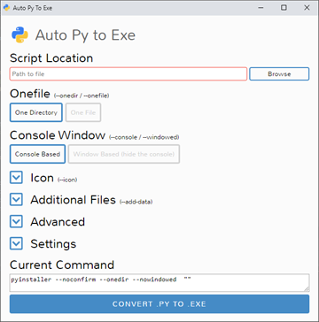 windows - Applying a command line argument to the binary exe when