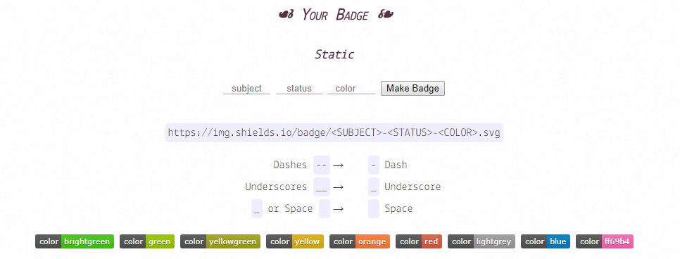 Code Repository Badges